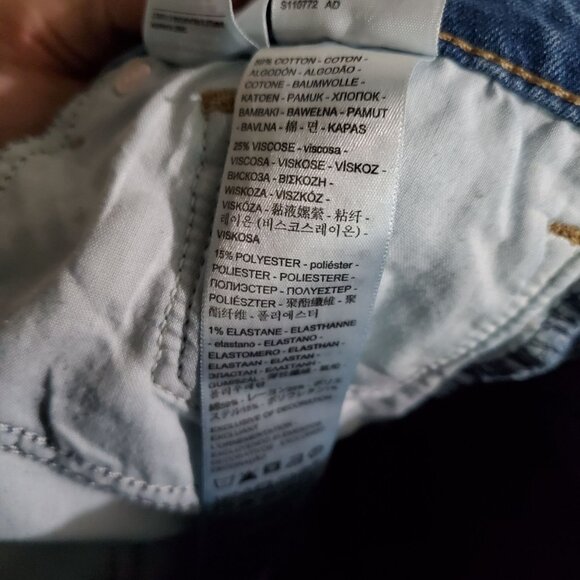 Levis Jeans Womens 27 Blue 711 Skinny Stretch Denim - Picture 4 of 13